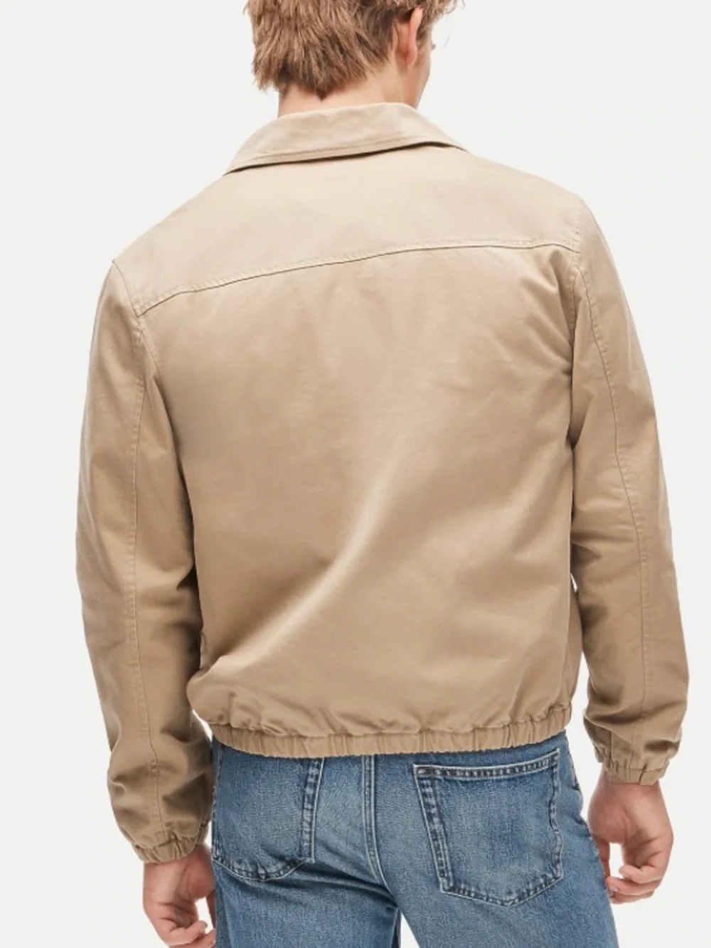 J crew commander khaki Harrington jacket in cotton twill